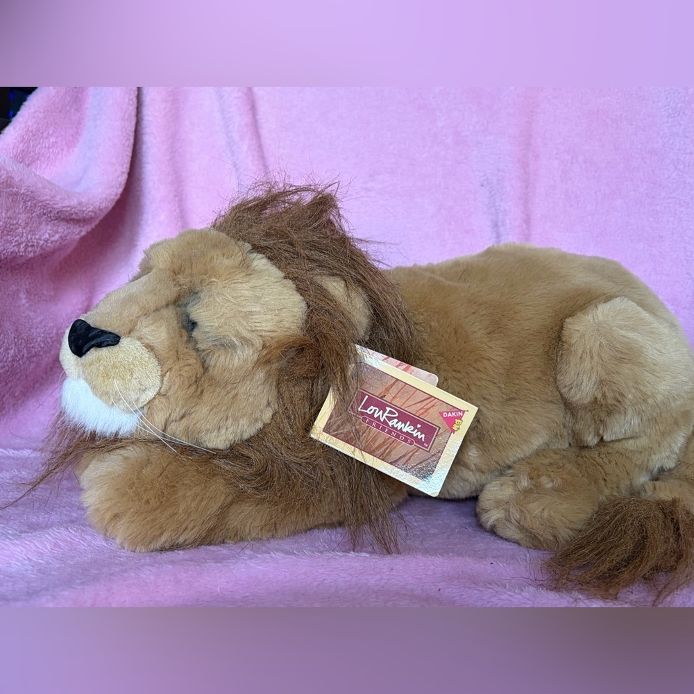 BNWT vintage Dakin Lou Rankin friends plush lion “maximillian”